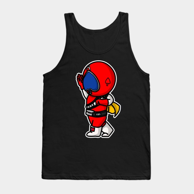 Spade Ace Chibi Style Kawaii Tank Top by The Toku Verse